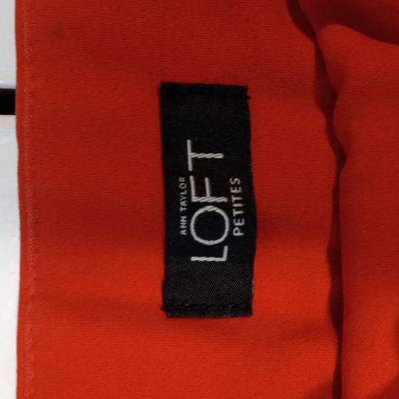 Ann Taylor Loft Petite Marissa Skinny Red Stretch Pants Women's Size 4p - Picture 3 of 7